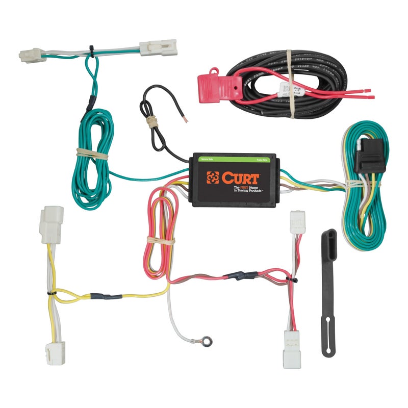 CURT 56261 Vehicle-Side Custom 4-Pin Trailer Wiring Harness, Fits Select Toyota Sienna - Image 1